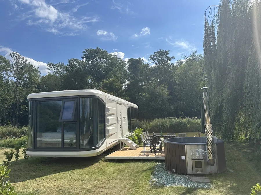 Domek glampingowy pod warszawa z balia